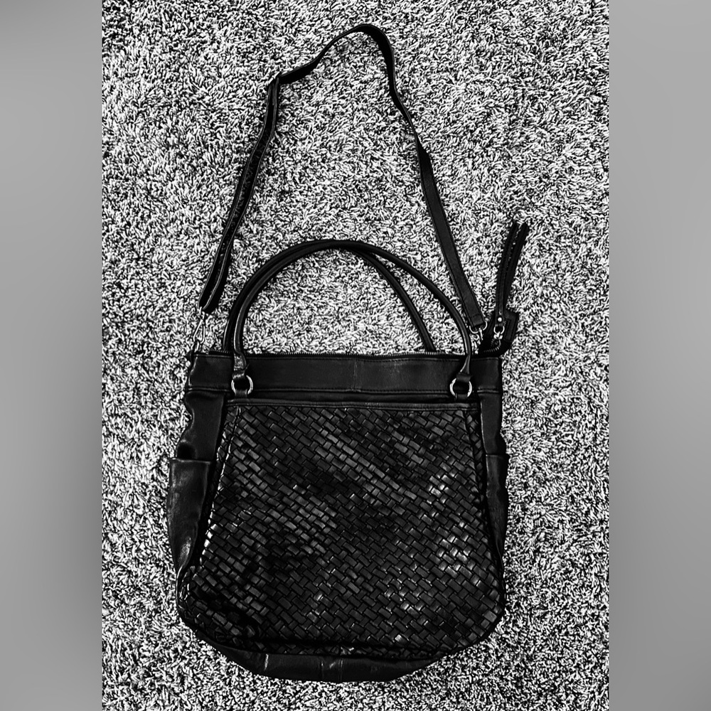 Langellotti Black Italian Leather Purse